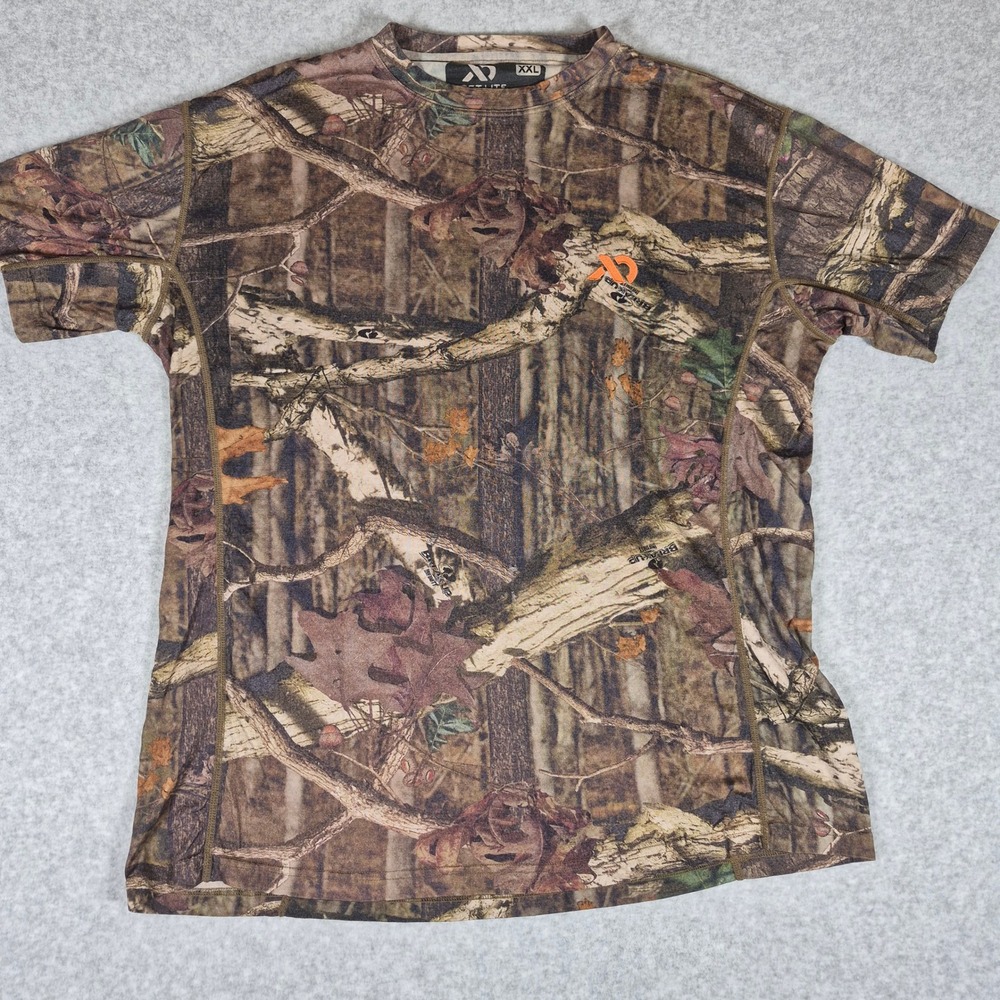First Lite T-Shirt Mens XXL Camo Merino Wool Mossy Oak Break-Up Infinity Top